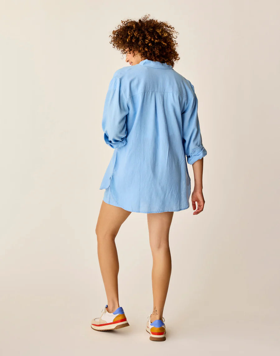 Carve Designs Taylor Linen Tunic - Sky Blue Chambray