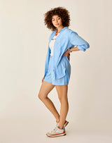 Carve Designs Taylor Linen Tunic - Sky Blue Chambray