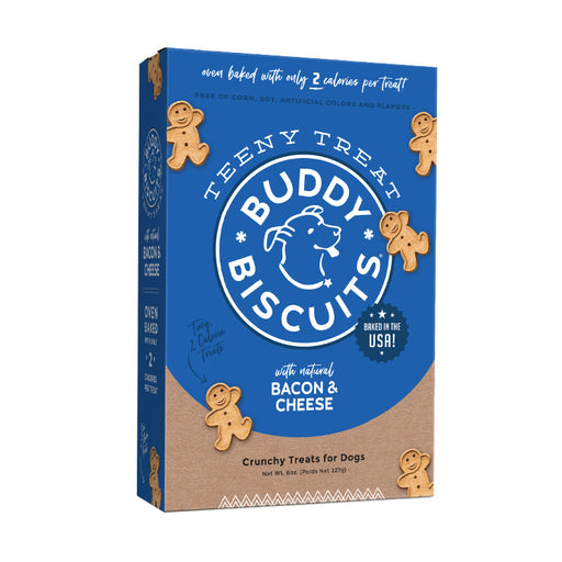 Buddy Biscuit Whole Grain Oven Baked Teeny Dog Treats (Bacon & Cheese) - 8oz / Bacon & Cheese