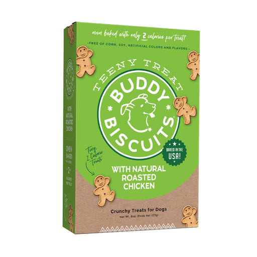 Buddy Biscuit Whole Grain Oven Baked Teeny Dog Treats (Roasted Chicken) - 8oz / Roasted Chicken