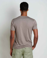 Toad & Co Tempo Crew Short Sleeve Pocket Tee - Dark Chino