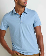 Toad & Co Tempo Short Sleeve Polo - Weathered Blue