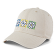 Life Is Good Three Boxed Daisies Chill Cap - Bone Bone