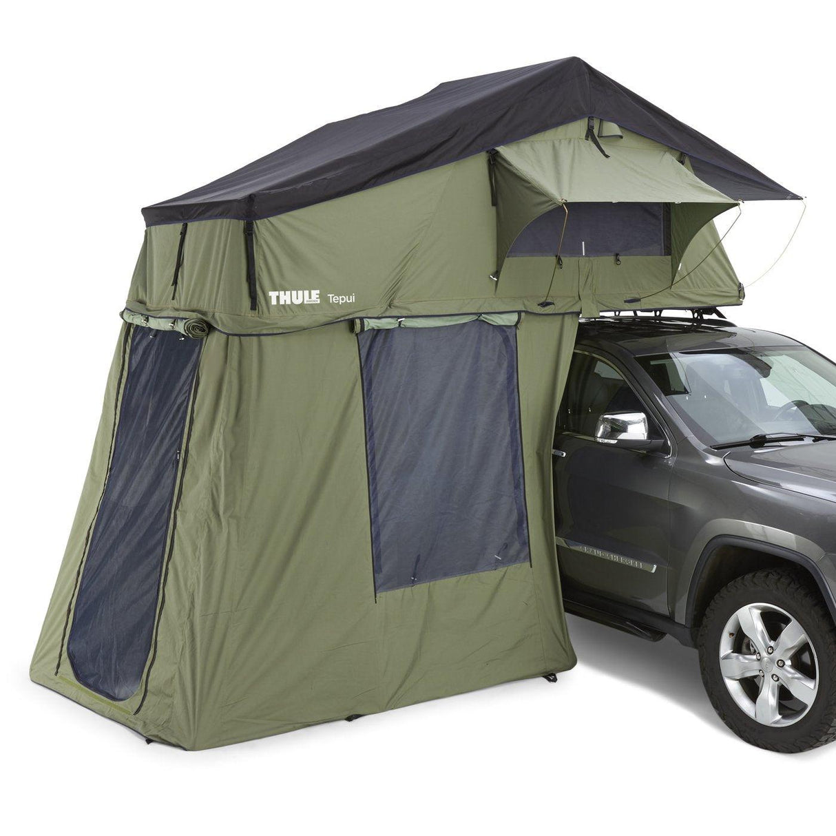 Thule Tepui Ruggedized Autana Rooftop Tent 3 W/ Annex- Olive Green