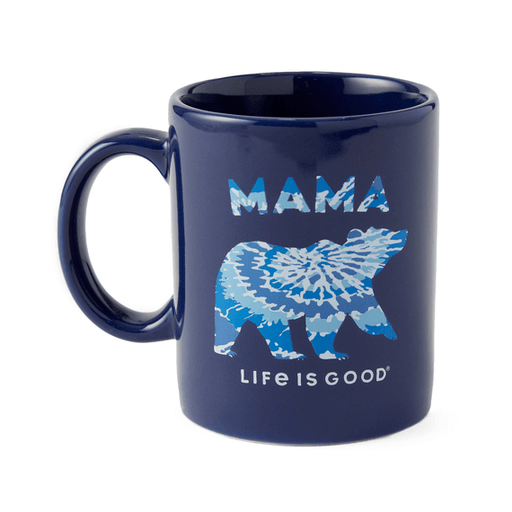 Life Is Good Tie Dye Mama Bear Jake's Mug Darkest blue