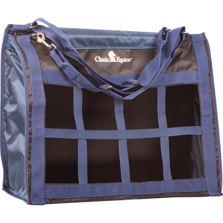 Classic Equine Topload Hay Bag - Black / Navy