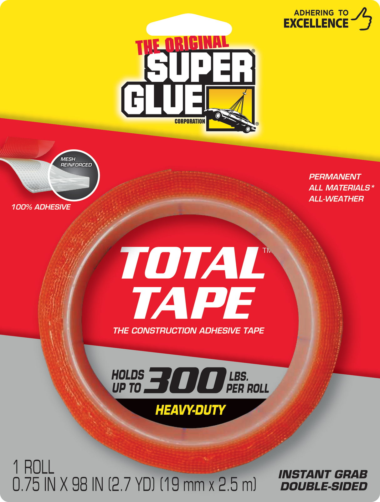 Super Glue Total Tape Roll Clear