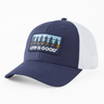 Life Is Good Tree Patch hard Mesh Back Cap - Darkest Blue Darkest Blue