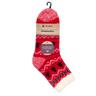 C.W. Hart Cozy Cabin Tree Sock With Aloe - Red/Black/White Red/Black/White