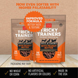 Cloudstar Tricky Trainers Grain Free Soft & Chewy Dog Treats with Peanut Butter - 5oz & 12oz