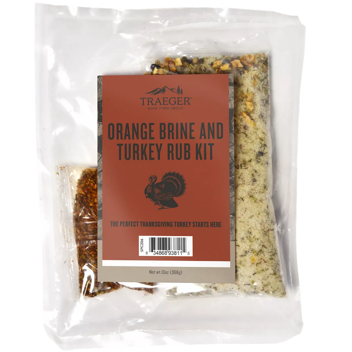 Traeger Turkey Blend Pellets with Brine & Rub Kit - 18LB.