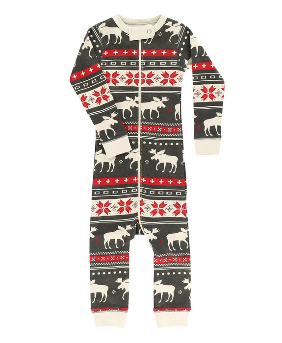 Lazy One Cabin Fair Isle Infant Union Suit