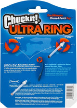 Chuckit! Ultra Ring Dog Toy - Orange / Blue