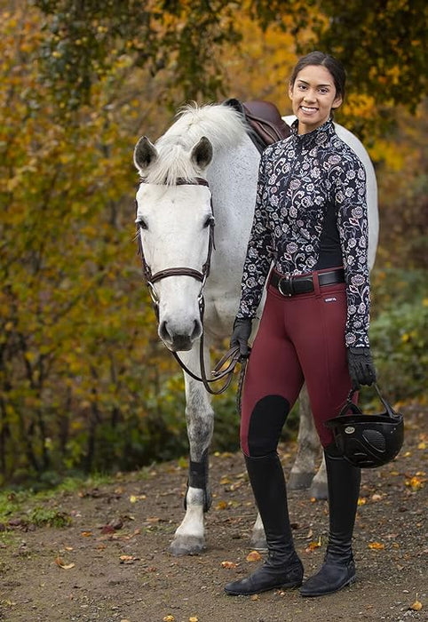 Kerrits Equestrian Apparel Up Tempo Fleece Tech Long Sleeve Top - Print