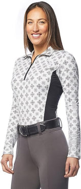 Kerrits Equestrian Apparel Up Tempo Fleece Tech Long Sleeve Top - Print