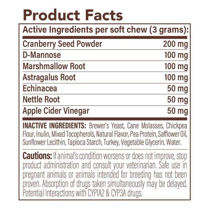 Natural Dog Company Urinary & Bladder Supplement - 90 Chews