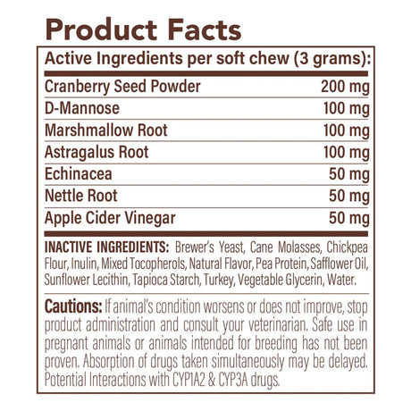 Natural Dog Company Urinary & Bladder Supplement - 90 Chews