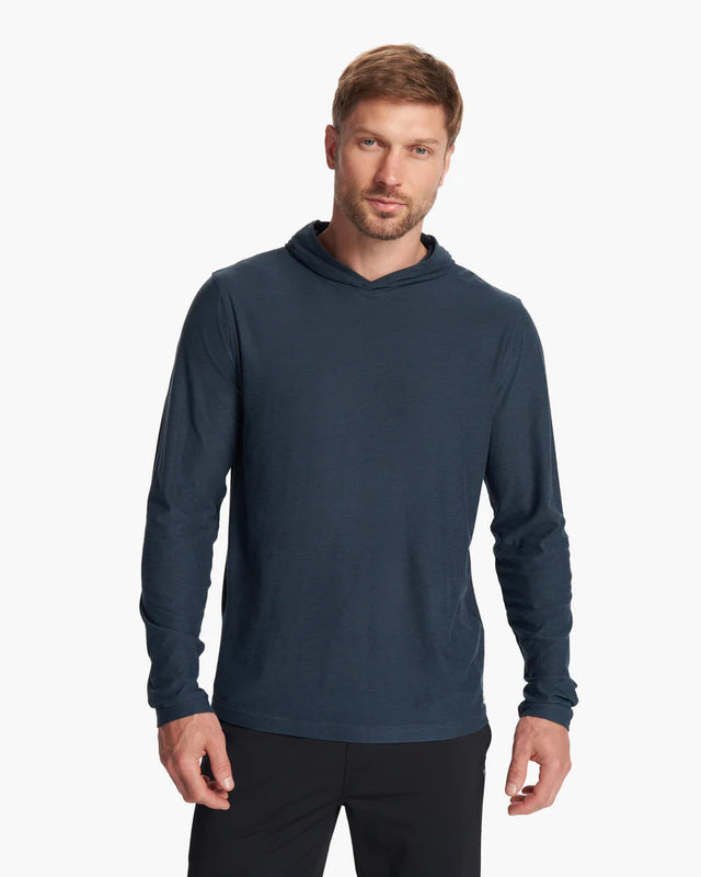 Vuori Men's Strato Tech Hoodie - Navy Heather Navy Heather