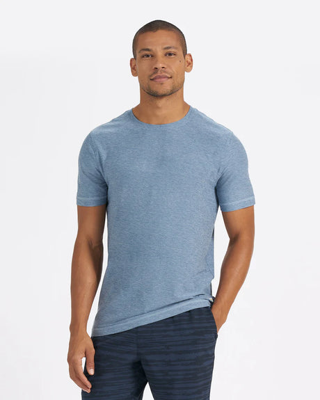 Vuori Men's Strato Tech Tee Cloud heather