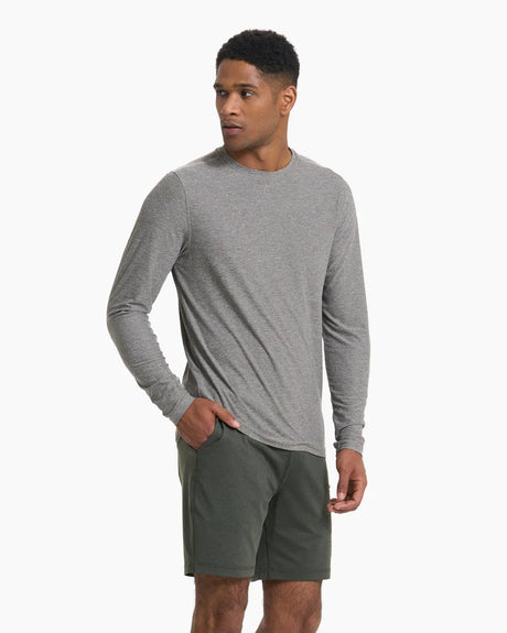 Vuori Men's Long-sleeve Strato Tech Tee Heather grey