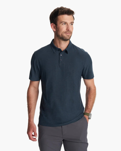 Vuori Men's Strato Tech Polo - Navy Heather Navy Heather