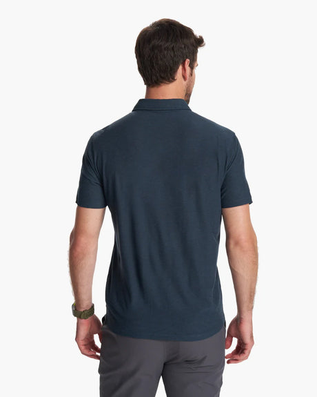 Vuori Men's Strato Tech Polo - Navy Heather Navy Heather