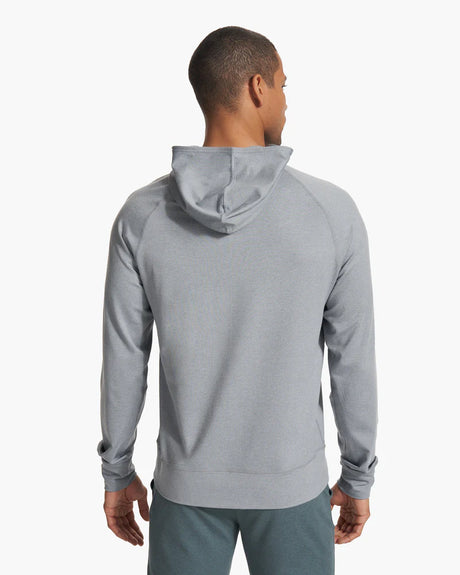 Vuori Men's Ponto Performance Half Zip Hoodie - Steel Heather Steel Heather