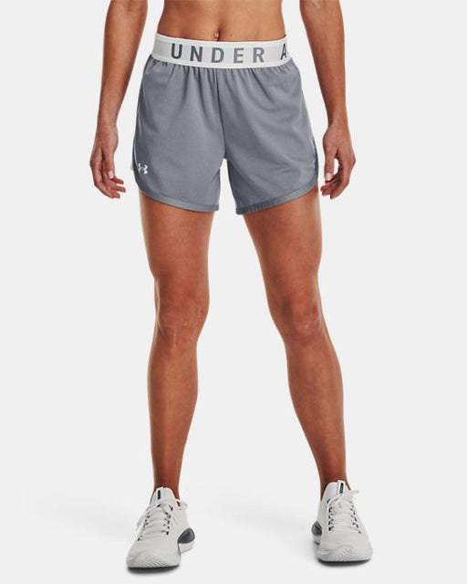 Under Armour Women's Ua Play Up Short - 5in Steellighththr/wht