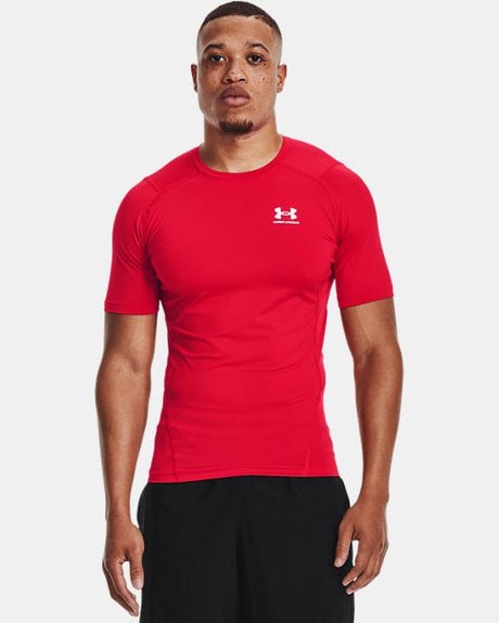 Under Armour Men's HeatGear Short Sleeve Red/white