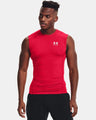 Under Armour Men's Heatgear Sleeveless Red white