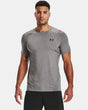 Under Armour Men's HeatGear Fitted Short Sleeve Carbonheather black