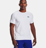 Under Armour Men's HeatGear Fitted Short Sleeve White black