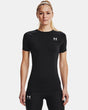 Under Armour Women's HeatGear Compression Short Sleeve Black/white