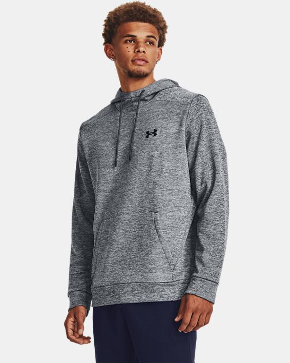 Under Armour Men's Armour Fleece Twist Hoodie Pitch gray/black