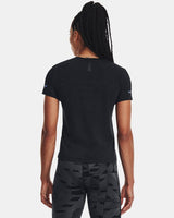 Under Armour Women's UA Seamless Stride Short-Sleeve - Black/Black/Reflective Black/Black/Reflective