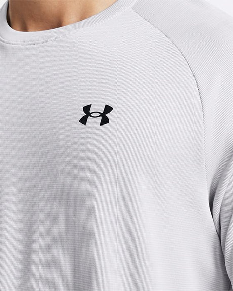 Under Armour Men's UA Tech Textured Short-Sleeve - White/Black White/Black