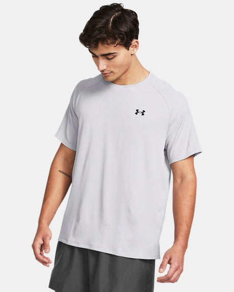 Under Armour Men's UA Tech Textured Short-Sleeve - White/Black White/Black