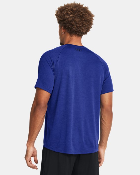 Under Armour Men's UA Tech Textured Short-Sleeve - Royal/Black Royal/Black