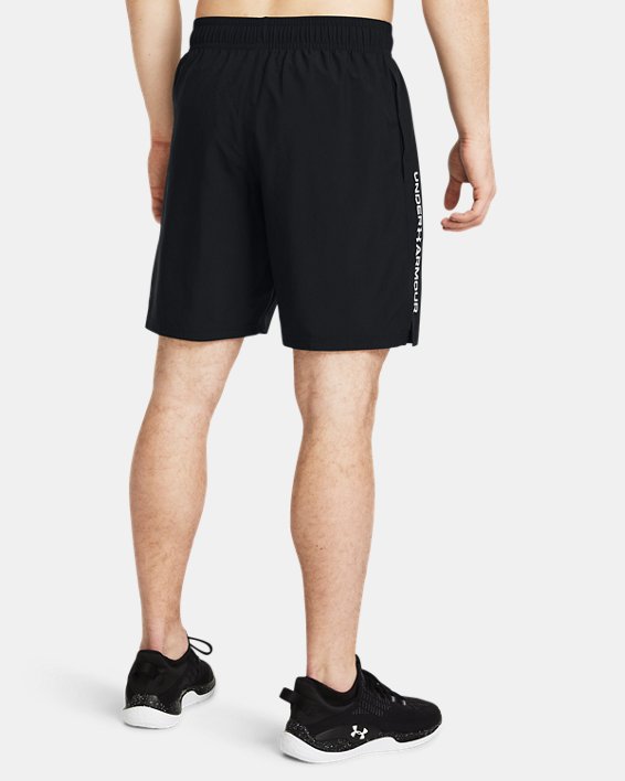 Under Armour Men's UA Tech Woven Wordmark Shorts - Black/White Black/White