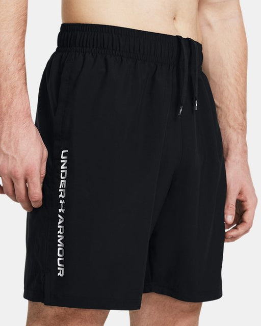 Under Armour Men's UA Tech Woven Wordmark Shorts - Black/White Black/White
