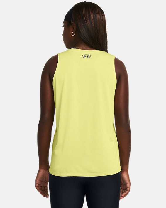 Under Armour Women's UA Tech Twist Tank - Sonic Yellow/White/Black Sonic Yellow/White/Black