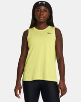 Under Armour Women's UA Tech Twist Tank - Sonic Yellow/White/Black Sonic Yellow/White/Black