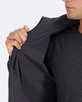 Vuori Men's Venture Track Jacket - Black Linen Texture Black Linen Texture