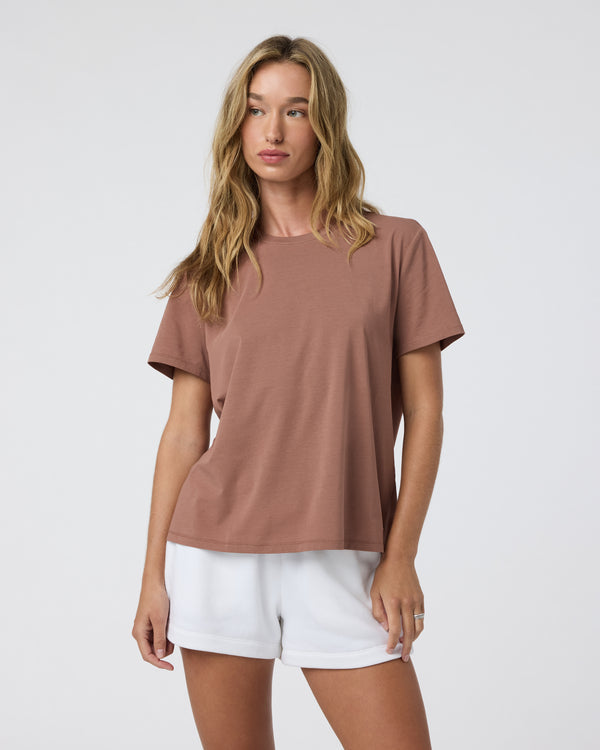 Vuori Feather Tee - Sedona Brown Sedona Brown