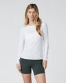 Vuori Women's Long-Sleeve Lux Crew - White White