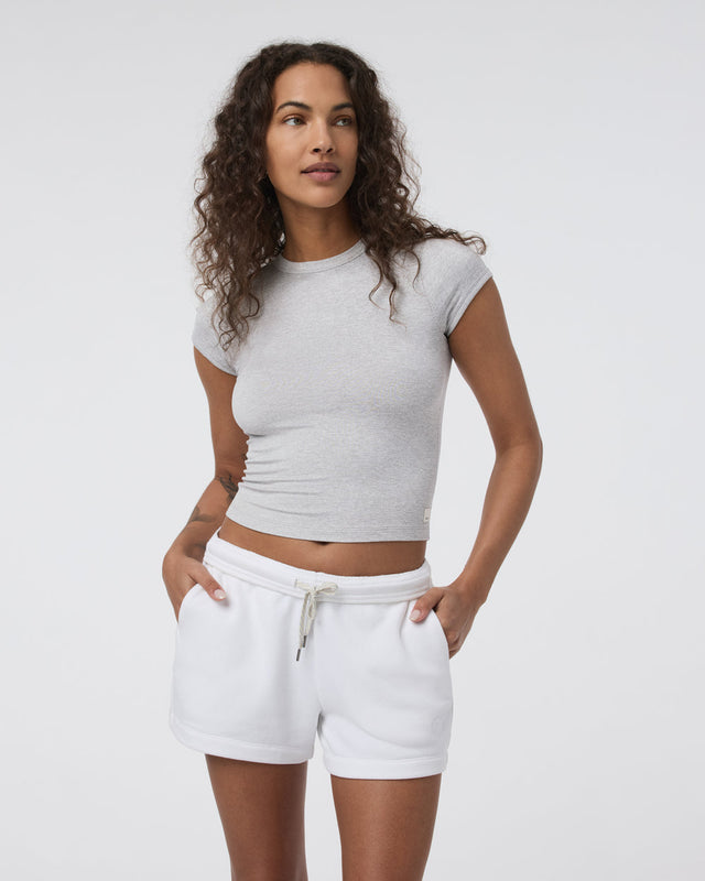 Vuori Halo Baby Tee - Pale Grey Heather Pale Grey Heather