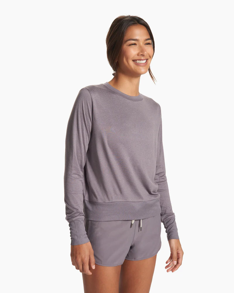 Vuori Women's Daydream Crew Sawyer heather