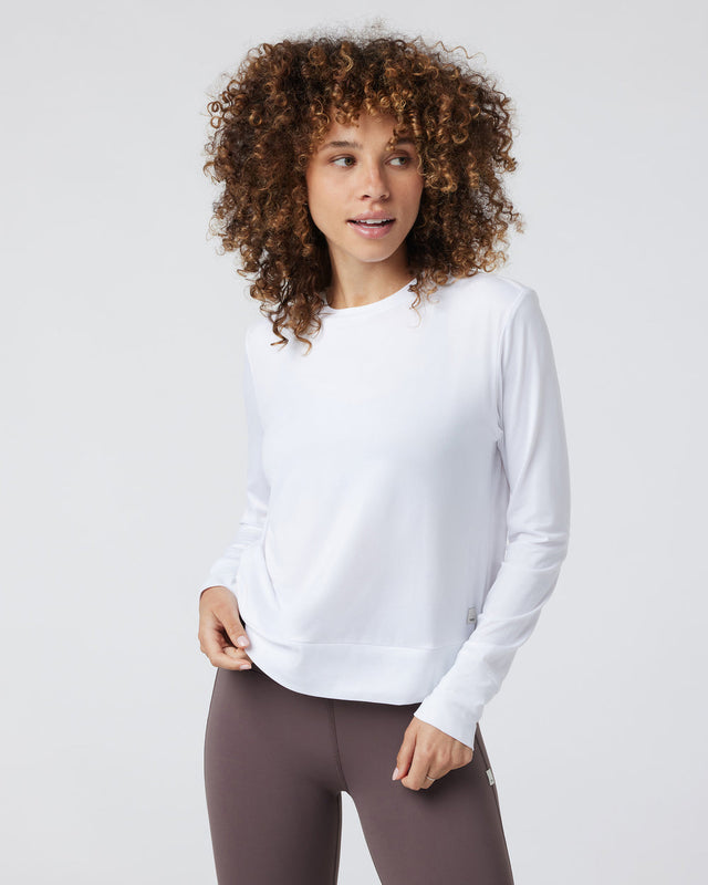 Vuori Daydream Crew Long-Sleeve - White White