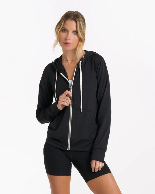 Vuori Women's Halo Performance Hoodie 2.0 Black heather