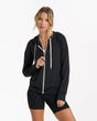 Vuori Women's Halo Performance Hoodie 2.0 Black heather